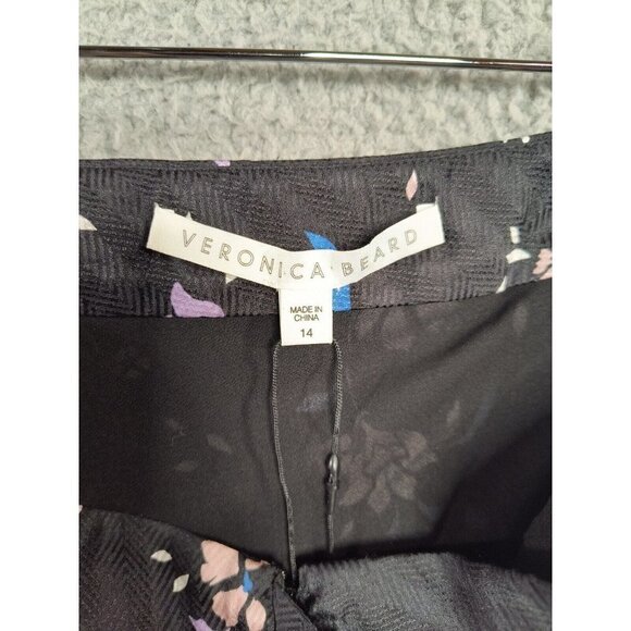 Veronica Beard NEW Womens Size 14 Hazel Skirt Silk Floral Printed Ruffle Drape - Picture 6 of 9